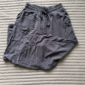 Blue Wide Leg Drawstring Lounge Pants